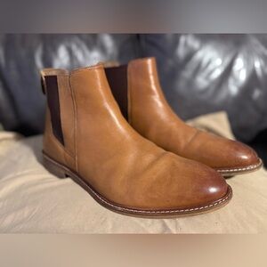 Men's Tan Leather Chelsea Boots